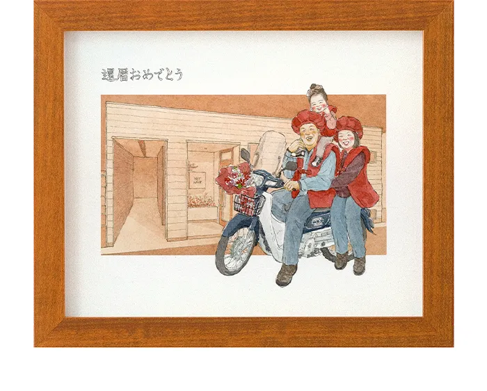 似顔絵作家：nokami|似顔絵ウェルカムボードのWORLD1（ワールドワン）