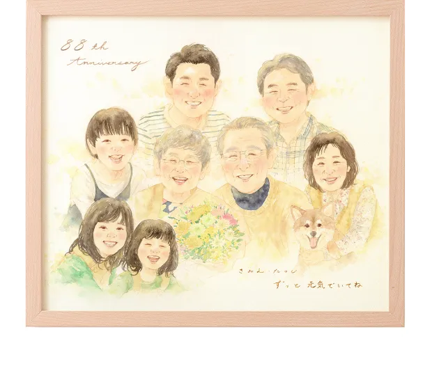 還暦祝いにおすすめの似顔絵プレゼント | WORLD1（ワールドワン）
