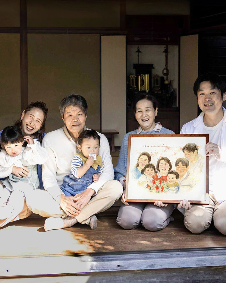 還暦祝いにおすすめの似顔絵プレゼント | WORLD1（ワールドワン）
