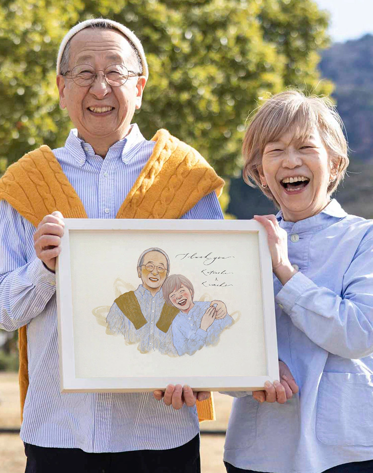 還暦祝いにおすすめの似顔絵プレゼント | WORLD1（ワールドワン）