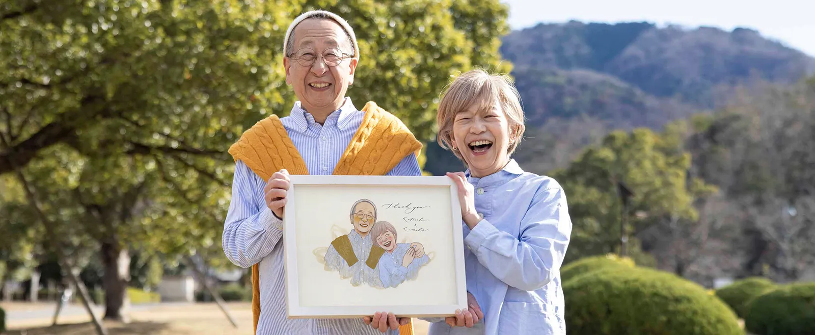 ご両親に贈る一生モノのプレゼントなら似顔絵を