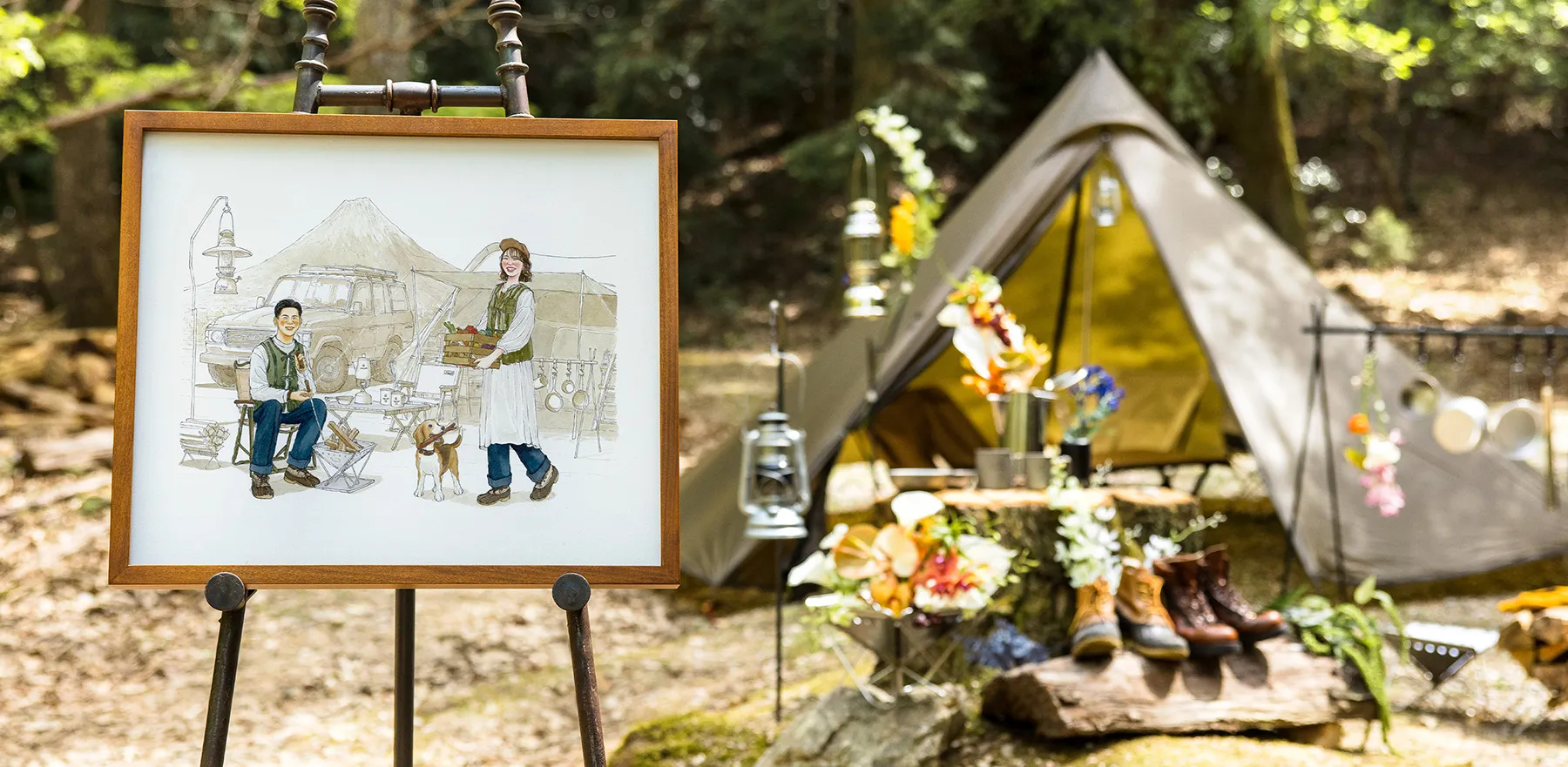 作家「nokami」のプロポーズ似顔絵