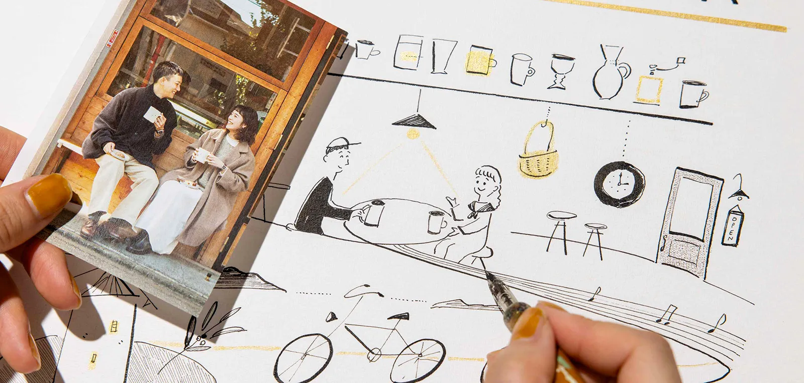 作家「anco episode art」のプロポーズ似顔絵