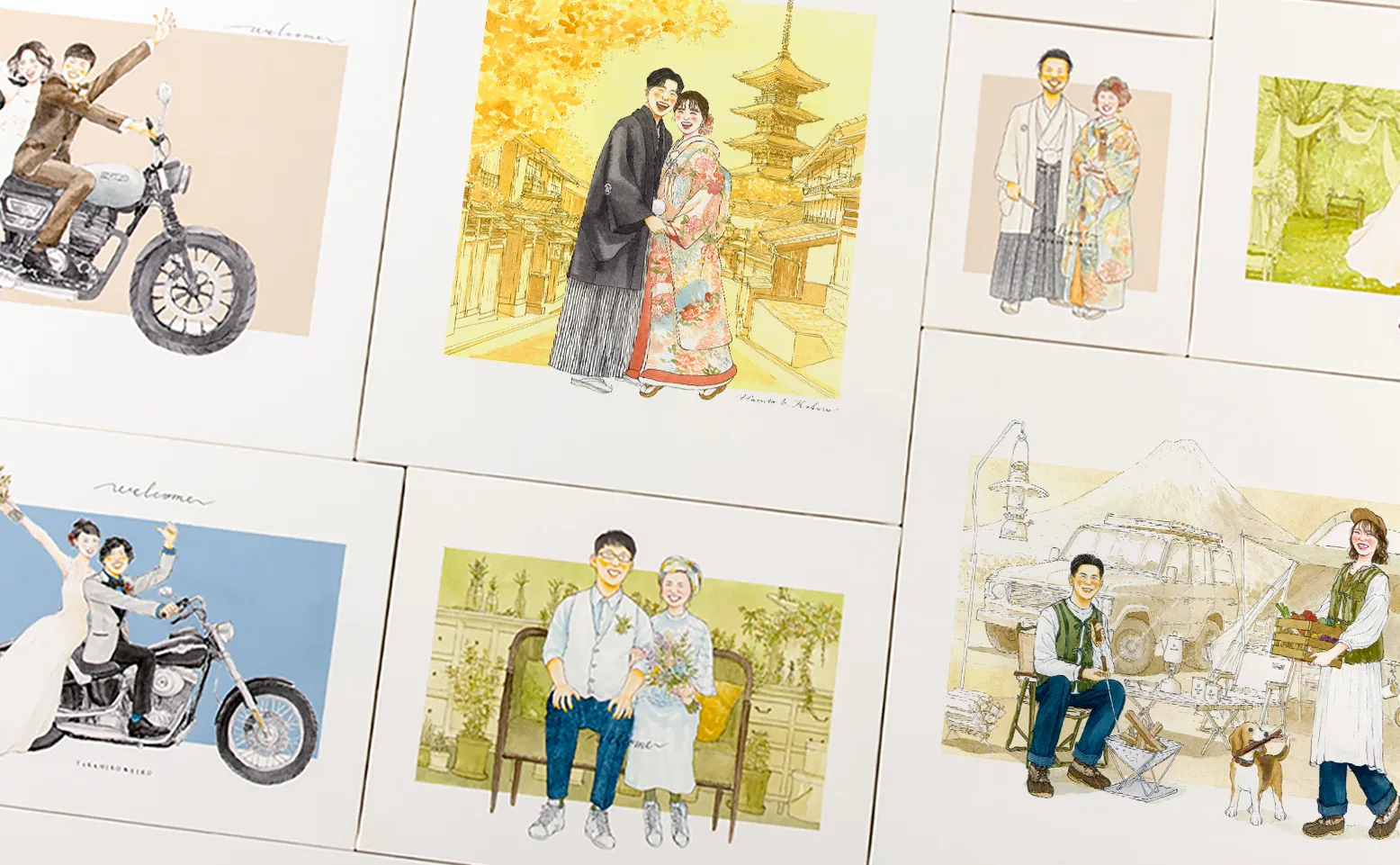 作家「nokami」のプロポーズ似顔絵