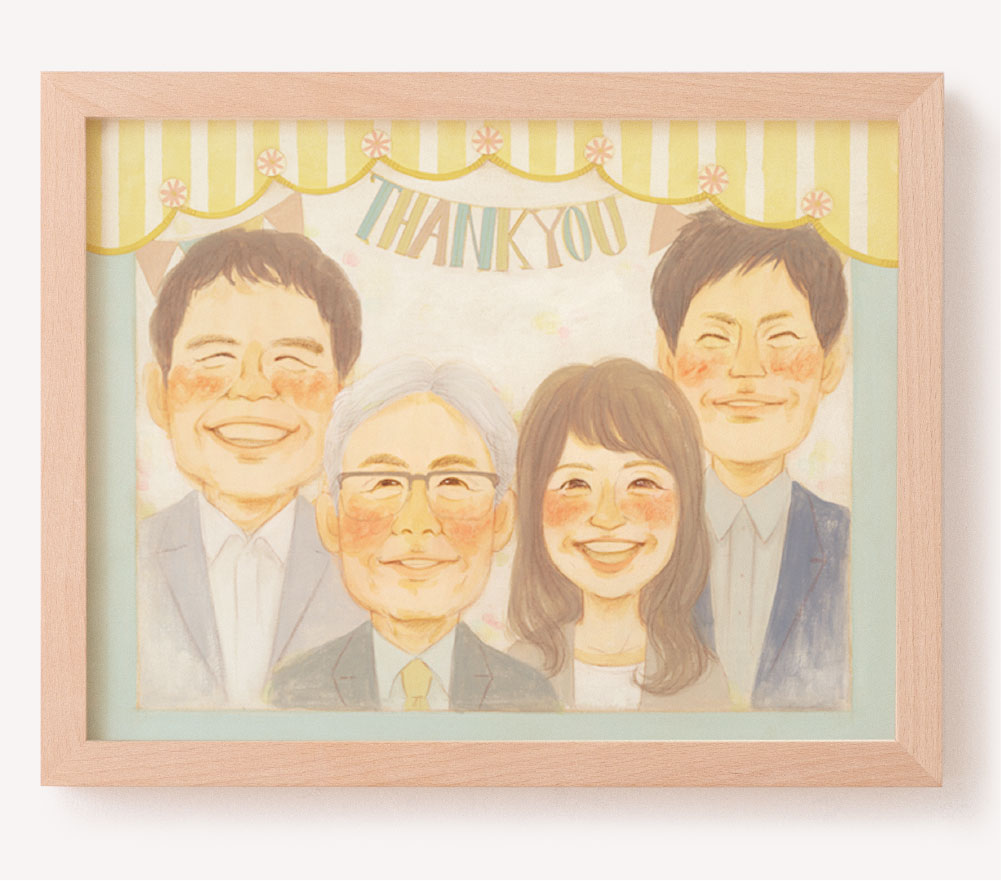 退職祝いの特別なプレゼントなら似顔絵のWORLD1