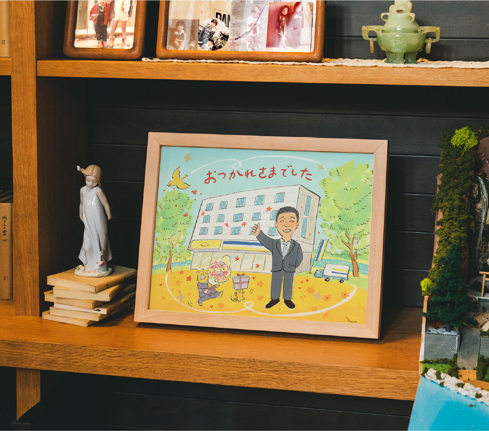 退職祝いの特別なプレゼントなら似顔絵のWORLD1