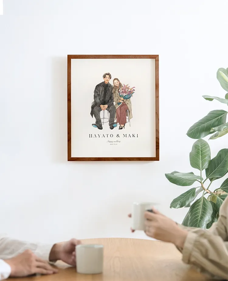 作家「マッキー」の似顔絵記念日・プレゼントボード