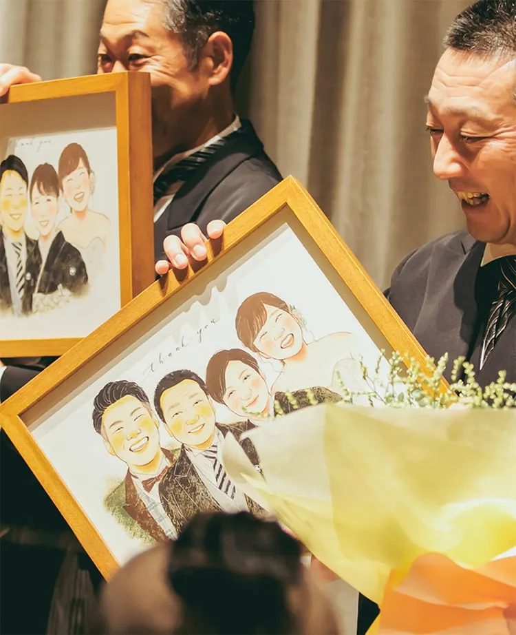 作家「はち」の似顔絵記念日・プレゼントボード